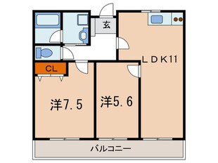 ホップス板宿の物件間取画像